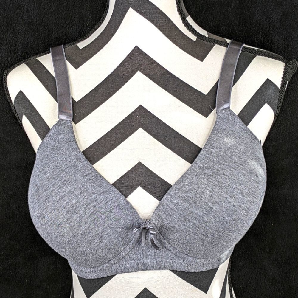 Sofra Full Cup Wire Free Bra Wide Straps 3 Hooks Cup D (BR4430ND)